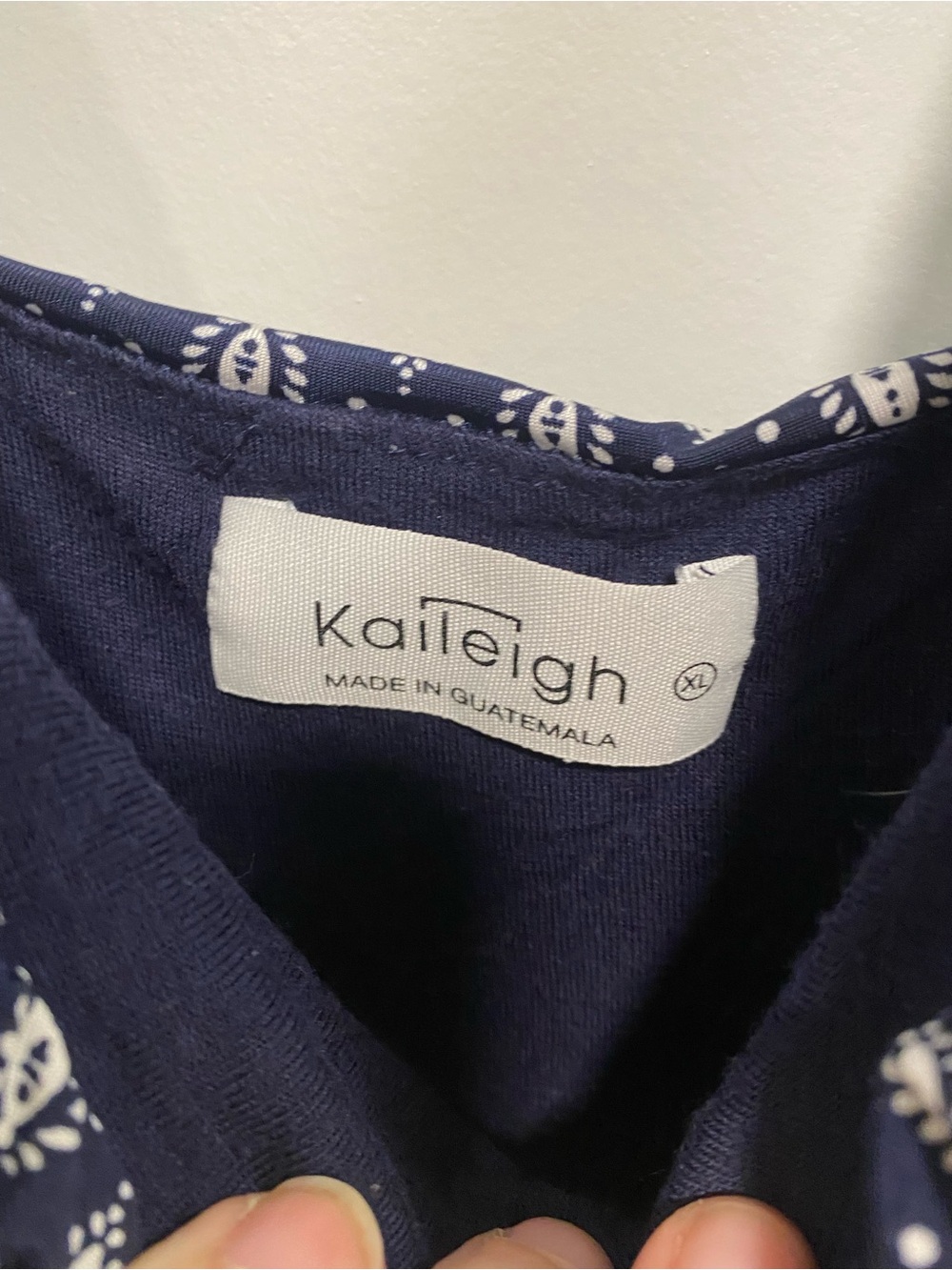 Kaileigh Navy & White Printed Sleeveless Jumpsuit - Picture 2 of 3